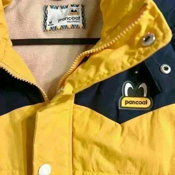 Pancoat Vest Unisex blue yellow puffer vest - Picture 2 of 4